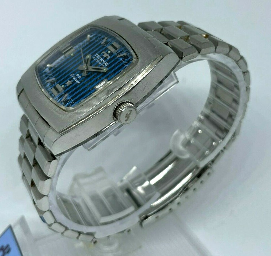 時計 OMEGA TECHNOS SEIKO GUCCI JUNK Watches TECHNOS G.G Cruiser AUTOMATIC Vintage 1970s Switzerland