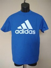 New Minor Flaws Youth Size L Large Blue Adidas Shirt