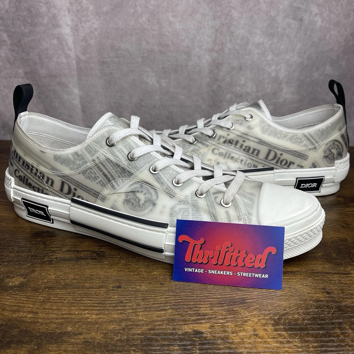 Daniel Arsham x Dior B23 Low Newsprint for Sale | Authenticity