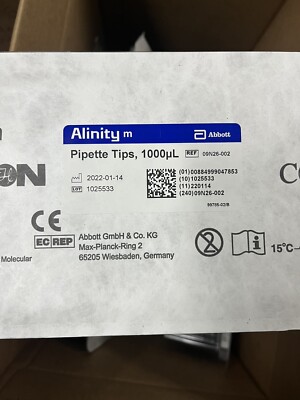 Abbott Alinity m Pipette Tips 1000uL, Hamilton Style Ref# 09N26-002