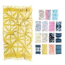Hencely Tie Dye Beach Towel, 37 x 68 Inches, 100 Cotton Turkish Beach Towels