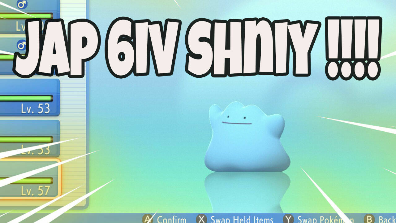 SHINY DITTO 6IV JAPANESE MASUDA ALL 31 ✨ Pokemon Brilliant DIAMOND Shining  PEARL