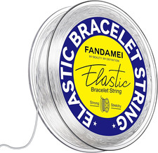 0.8Mm Elastic Strings for Bracelets, Crystal Stretch Bead Cord for Jewelry Makin