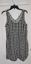 Old Navy Dress Womens Small Woven Linen Blend Lightweight Tank Shift Beach