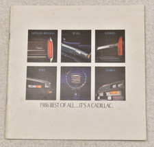 1986 CADILLAC SALES BROCHURE