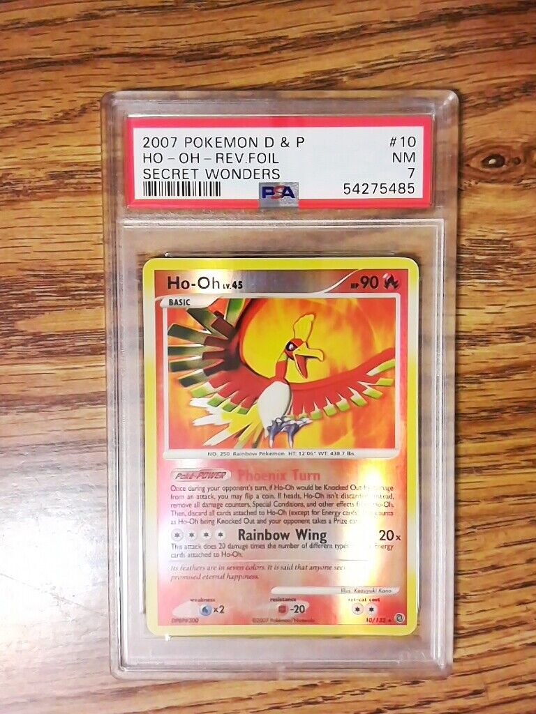 Ho-Oh 10/132 SECRET WONDERS Reverse Holo Graded Pokemon Card Ho-Oh 10/132 SECRET WONDERS Reverse Holo Graded Pokemon Card