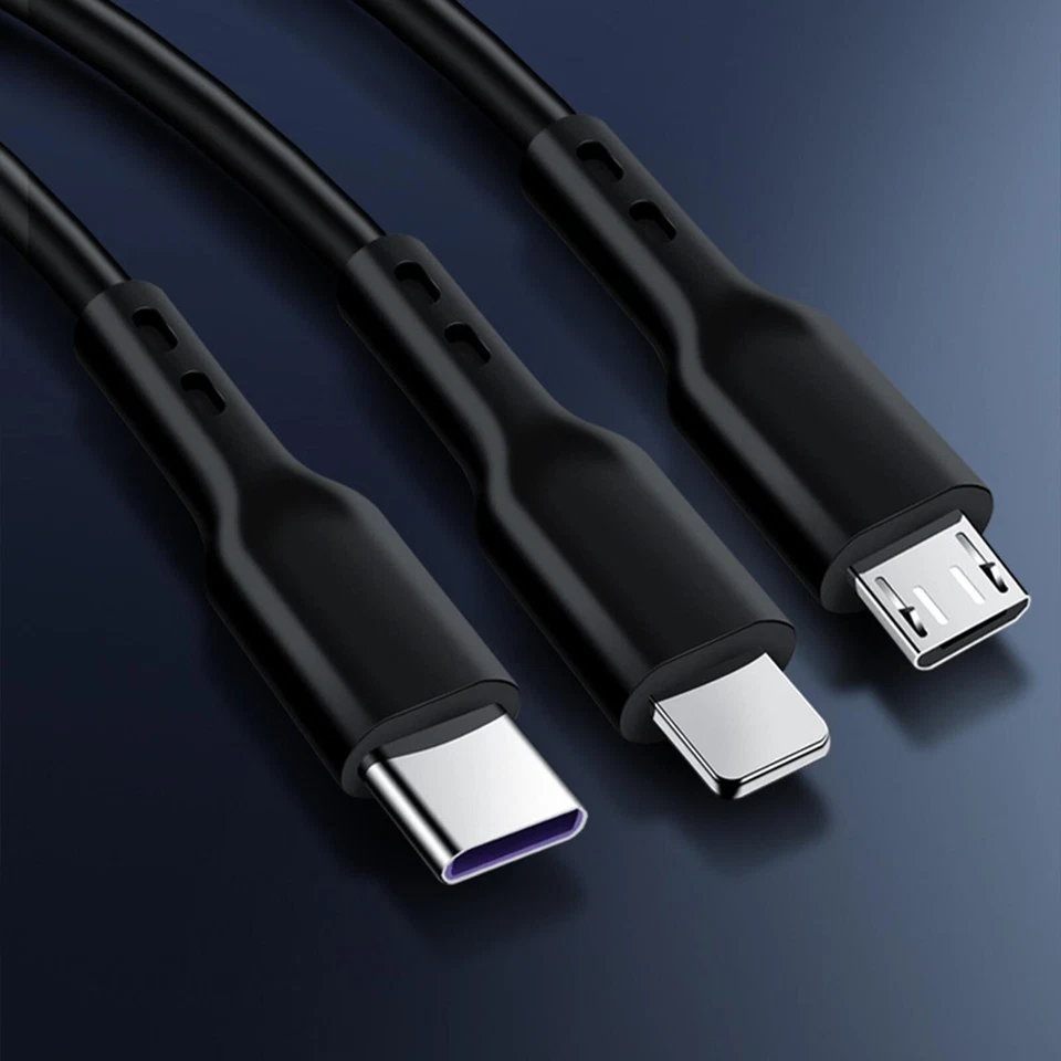 USB Fast Charging Cable 3A Car Spring Data Cable Suitable For iphone Type-C — 第 3/4 张图片