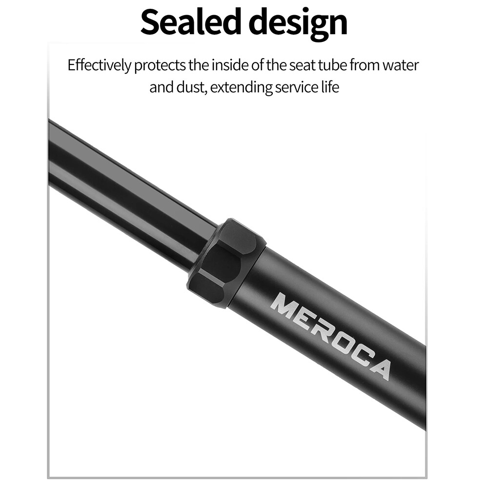 MEROCA Bike Dropper Seat Post Internal 125mm Travel Wire Control Lift ...