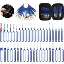 Electrical Connector Pin Extractor Terminal Removal 41PCS Tool Kit Blue