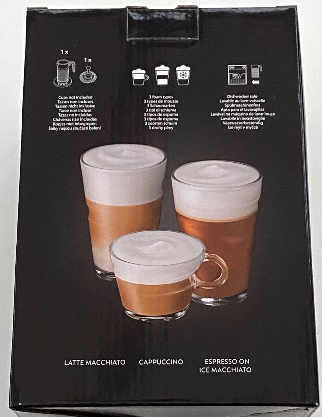 Nespresso Latest SLIM BASE Aeroccino 4 Dishwasher Proof Cappuccino Milk