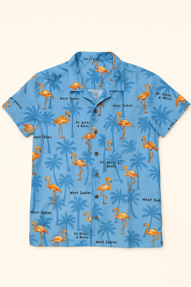 Mens Hawaiian Shirt Floral Palm Tree Printed Short Sleeve Summer Beach T-Shirt - Image 3 of 4