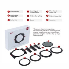 Kase K100 K9 Square Filter Holder Bracket Magnetic Polarized CPL Lens kit