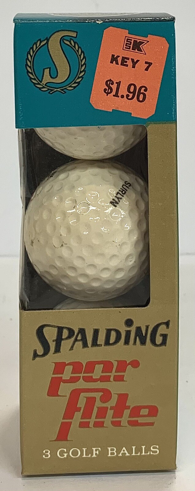 1 Dozen Spalding Par Flite Golf Balls Vintage 1970’s Solid Center
