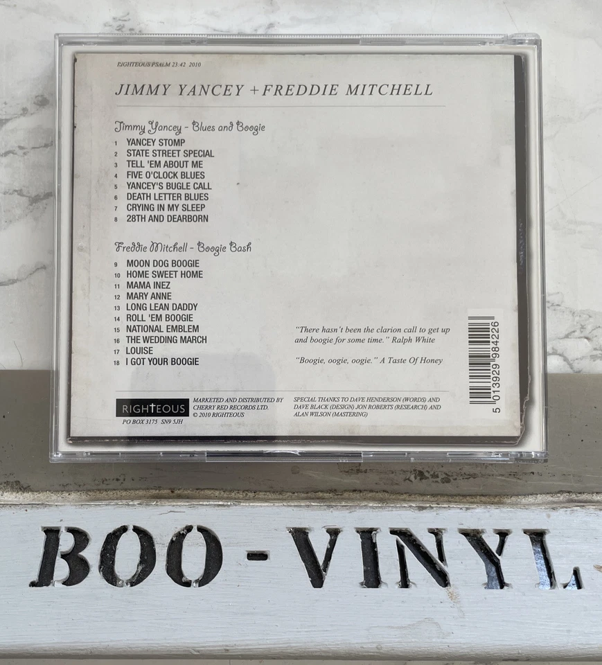 FREDDIE MITCHELL/JIMMY YANCEY - BLUES AND BOOGIE/BOOGIE CD ALBUM NM - Image 2 of 2