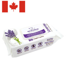 Best Pet Supplies Plant-Based Grooming Wipes for Dogs Cats, 100 Pack, Lavender