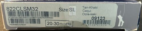 SIGVARIS 822CSLM32 SL Calf Hi Compression Socks 20-30 mmHg Tan-Khaki NEW IN BOX - Picture 3 of 3
