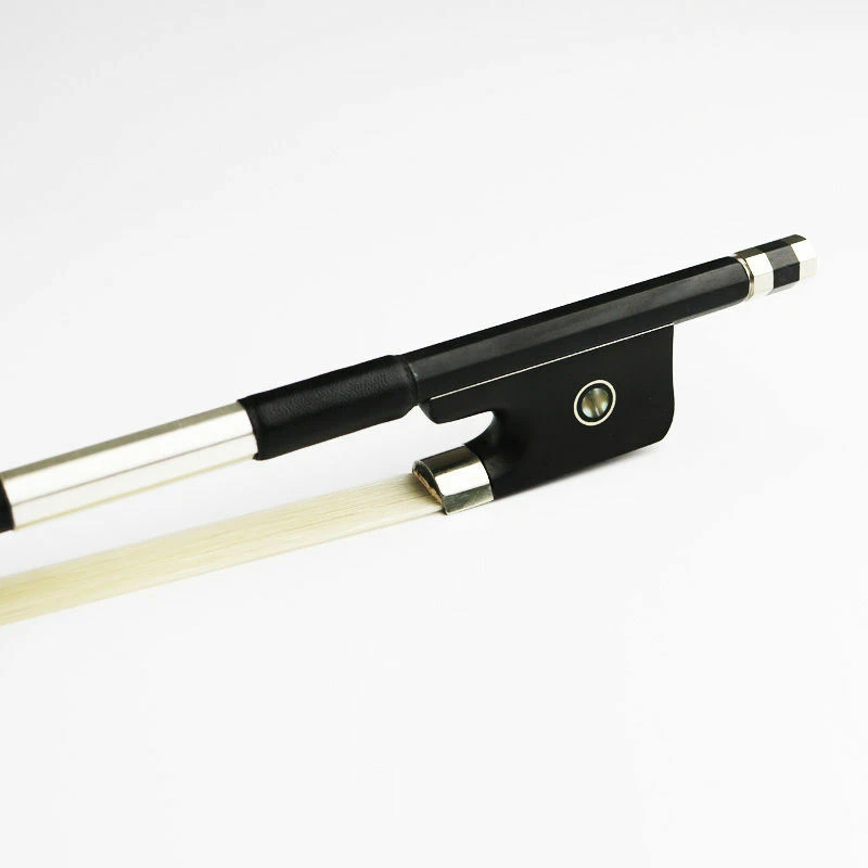 2pcs NEW 1/2 Size Carbon Fiber Cello Bow Natural Horsehair - Image 3 of 4