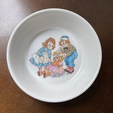 Vintage 1969 Raggedy Ann And Andy Oneida Deluxe Plastic Child's Bowl 3258