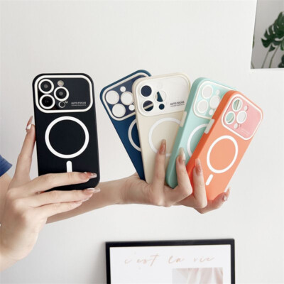 For iPhone 14 13 12 11 Pro Max Mini Magsafe Soft Case Cover Magnetic Shockproof