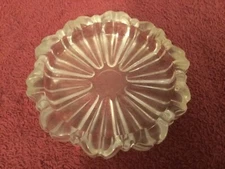 Clear Glass Round Ashtray 