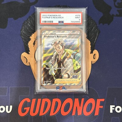 PSA 9 MINT 2022 Pokemon Go PROFESSOR'S RESEARCH #078 Full Art