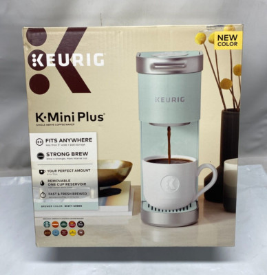 Keurig K-Mini Plus Single Serve K-Cup Pod Coffee Maker, Misty Green