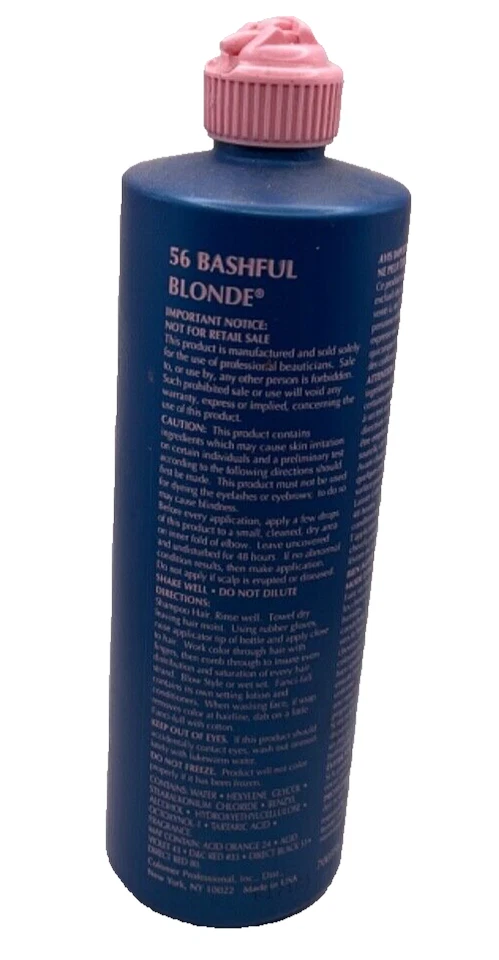 Винтажная оригинальная формула Revlon Roux Fanci-Full Rinse 56 Bashful Blonde/15,2 жидких унции - Изображение 2 из 2