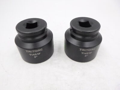 2 Pack Tritorc TI451F Heavy Duty Impact Socket 2'' x 3/4'' Sq Drive 6pt