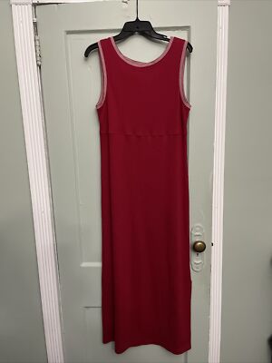 cotton column dress Talbot`s Long red 100% cotton column dress SZS