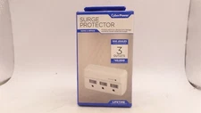 CYBERPOWER B300WRC1 3-OUTLET SURGE PROTECTOR 500 JOULES 