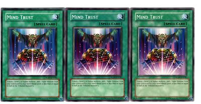 Yugioh- 3X Mind Trust - Common - Unlimited - RGBT-EN046 - Near Mint