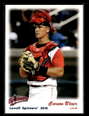 Carson Blair 2010 Lowell Spinners Team Set