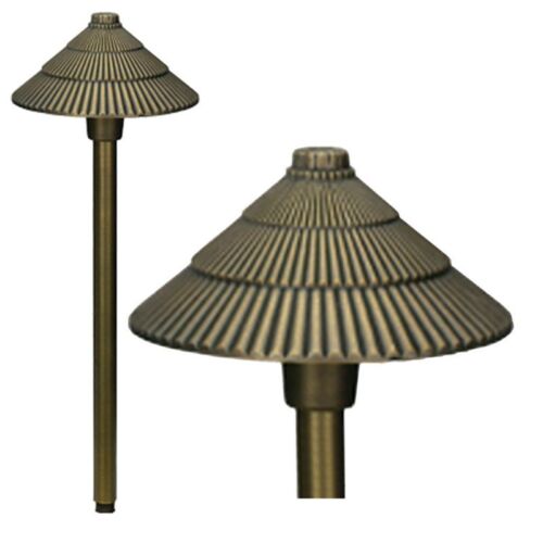 Ancien lampadaire marron classique lampe d'extérieur jardin 1x1,2W/DEL IP44 19x50 [cm] - Photo 1/1