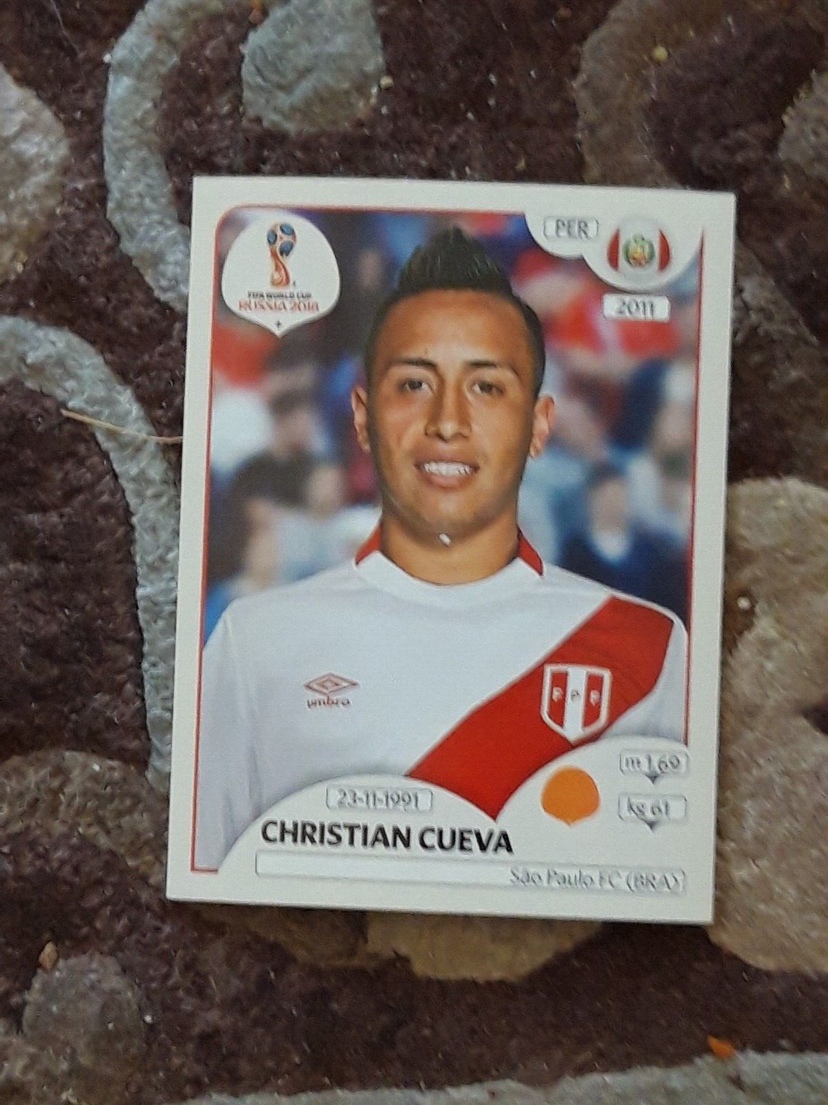 PANINI FIFA World Cup 2018 Russia Sticker N° 230 Christian Cueva eBay