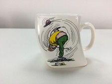 VTG 90s Twisted Golf Mug The Results of Over Swing Coffee Tea Cup Funny 1991