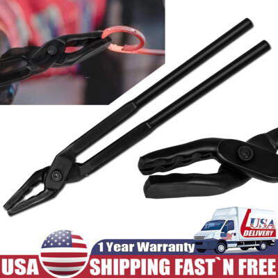 16 inch Wolf Jaw Blacksmithing Tongs Vise Anvil Forge Tool Beginner Bladesmiths