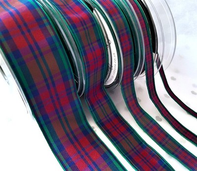Berisfords LINDSAY Schottenkaroband schottische genehmigte Designs - 7 10 16 25 40 mm