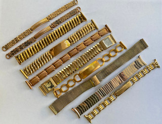 Lot Vintage Gold Filled Watch Bands Calendar Photo Kreisler Mark VII