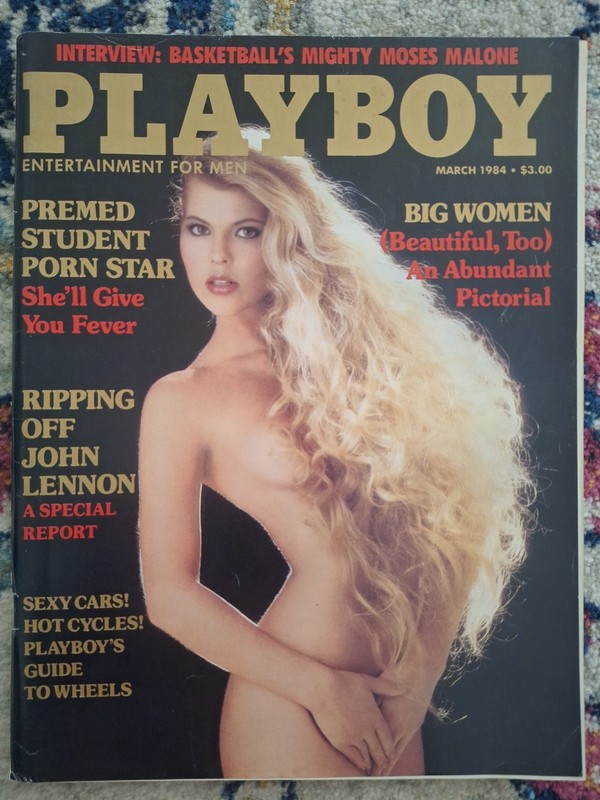Playboy Magazine March 1984 Vintage Entertainment For Men Big Women John Lennon