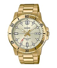 Casio Men s Gold Analog Watch with Champagne Dial - MTP-VD01G-9EV