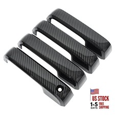 Carbon Fiber Abs Exterior Door Handle Cover Wo Smartkey Cutout For Ford F150 Carbon Fiber Abs Exterior Door Handle Cover Wo Smartkey Cutout For Ford F150
