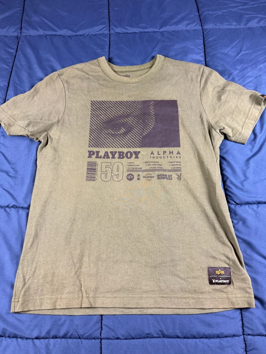 Alpha Industries Camiseta De Los PP Para Hombre, Negro, XCH