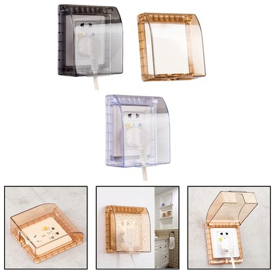Stabiles und wasserdichtes Wandschalter Steckdosengehäuse transparentes Design