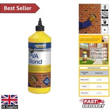Everbuild 501 PVA Bond Liquid - General Purpose Water Resistant Bonding Agent 1L
