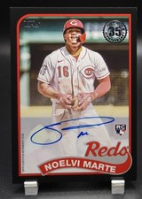2024 Topps Update #89BA-NMA Noelvi Marte 1989 Tribute RC Auto Black /199