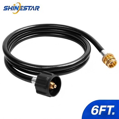 SHINESTAR 6ft Propane Hose QCC-1 to 1''-20 Male Adapter for Blackstone Griddles