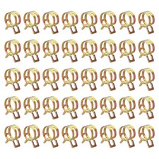 60pcs Spring Band Type Hose Clamps 13mm Silicone Vacuum Pipe Clip, Colorful
