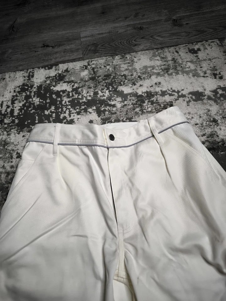 Men's Engelbert Strauss Working Pants Size EU 52 L Work Wear White - Image 4 of 4