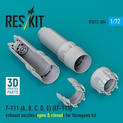 1/72 Reskit RSU72-0306 F-111(A, B, C, D, E)(EF-111) exhaust nozzles(open&closed)