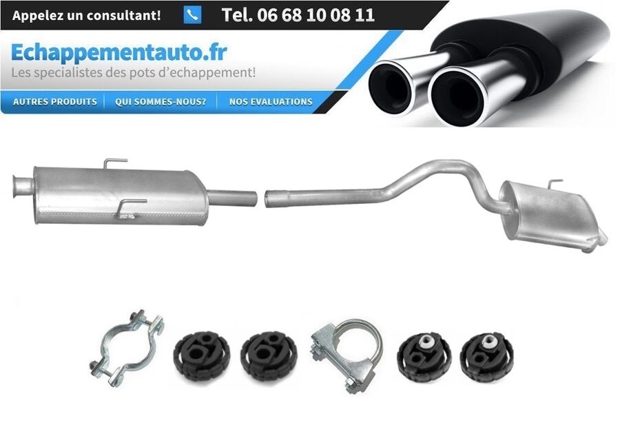 Échappement Renault Grand Espace III 3.0 central silencieux 6025309208